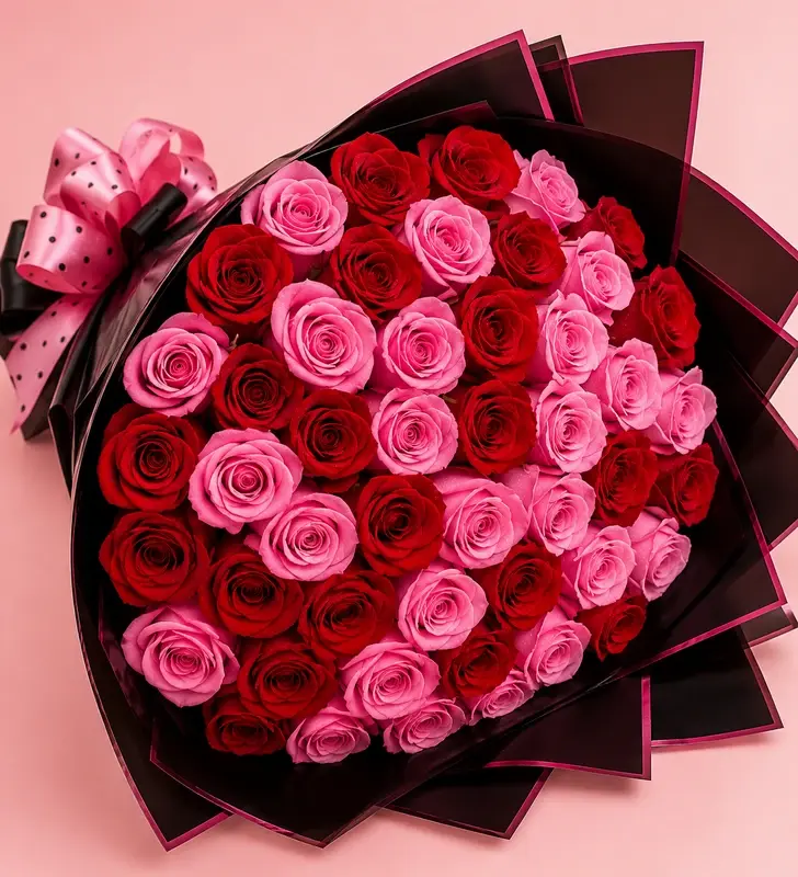 MJflowers Sweetheart Symphony (Red & Pink Rose Mix)