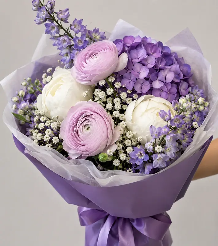 MJflowers Velvet Blush / Pastel Palette Bouquet