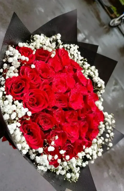 everyday valentine red roses bouquet image by MJflowers